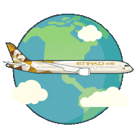 flying abu dhabi Sticker by Etihad Airways