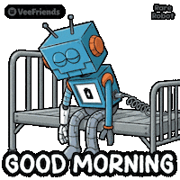 Charging Good Morning Sticker by VeeFriends