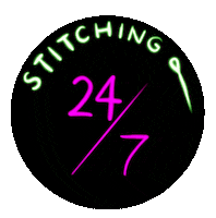 Neon Embroidery Sticker
