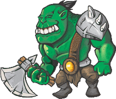 orcscave wow nerd geek warcraft Sticker
