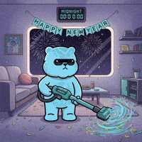 Happy New Year Panda GIF by Kanpai Pandas