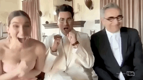 Excited Dan Levy GIF by SAG Awards