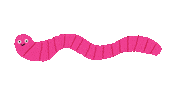 Worm Bug Sticker