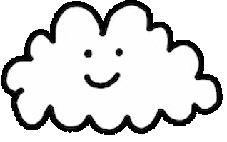 Happy Cloud Sticker by Ruppert Tellac