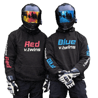 Red And Blue Yes Sticker
