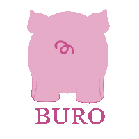 Pig Rosado Sticker by Feria Buro