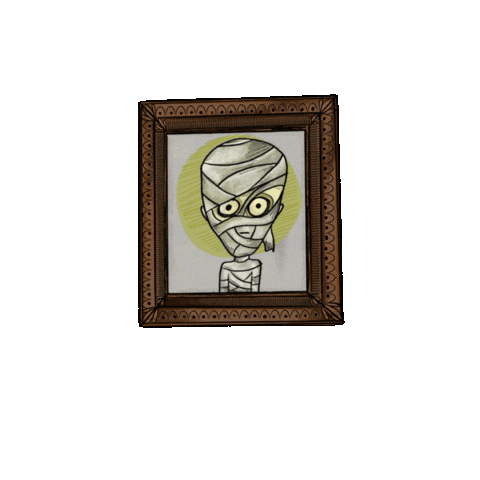 Monster Mansion Mummy Sticker by Genavieve