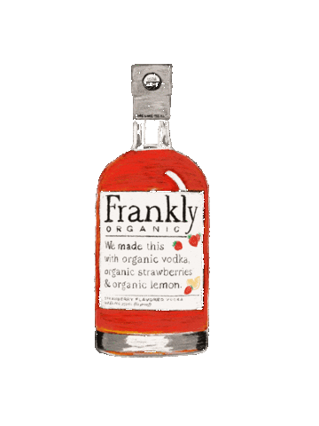 franklyorganicvodka giphyupload drink organic vodka Sticker