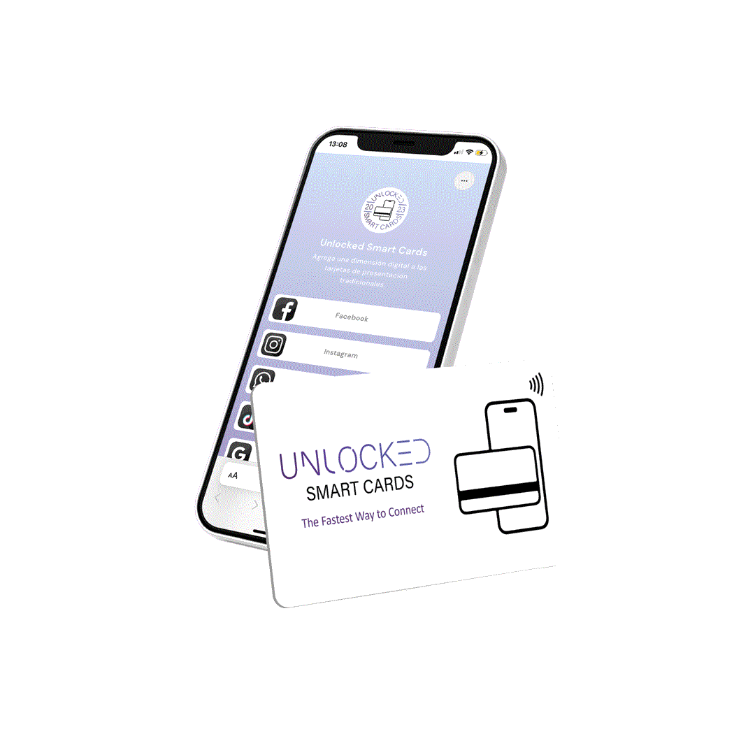 UnlockedCards nfc tarjeta presentacion smart card Sticker
