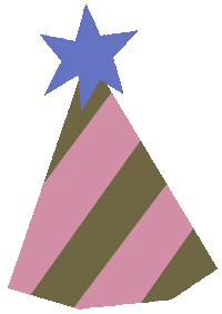 Birthday Hat Sticker by Louisa Taylor Studio