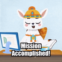 Mission Accomplished Success GIF by Llamaozi