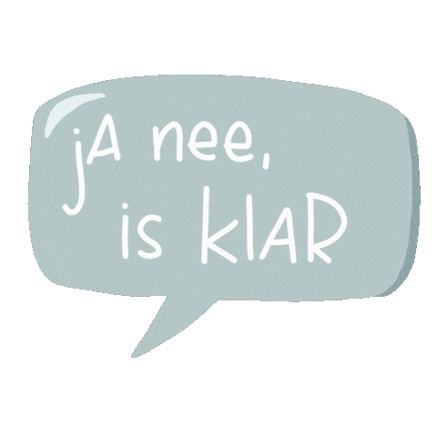 Ja Sprechblase Sticker by Kleinformat