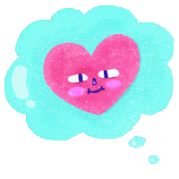 Happy I Love You Sticker by Katharine Kow