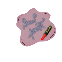 Makeup Post Sticker