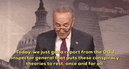 news chuck schumer ig report doj ig report trump-russia investigation GIF