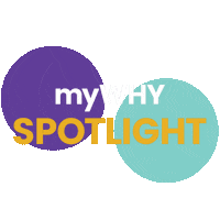 myWHYagency marketing gold purple pr Sticker