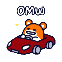 Driving On My Way Sticker