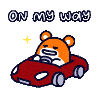 Driving On My Way Sticker