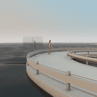 Denkiry art animation sea human GIF