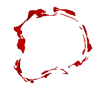 Red Circle Sticker by Kenysgrave