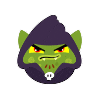 Smashlings monster unhappy grumpy moody Sticker