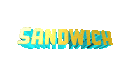 food text wordart sandwich Sticker