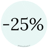 25Off Sticker by Great Musthaves