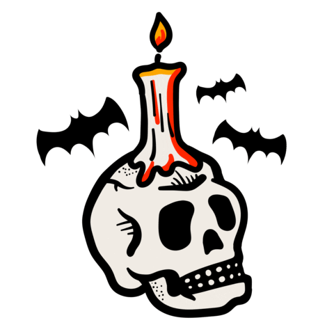 Trick Or Treat Art Sticker