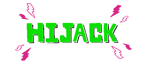 Pink Hijack Sticker