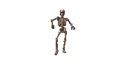 Skeleton Dance Dancing Sticker by TeamKrikey