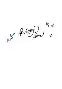 Flowers Lettering Sticker