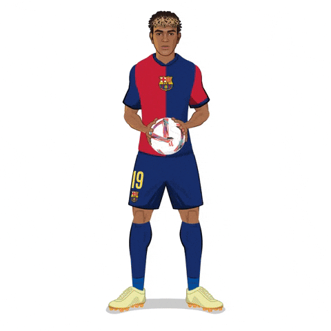 Fc Barcelona Football GIF by SportsManias