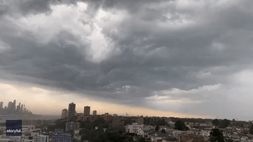 Lightning Creates Spectacular Display as Storms Sweep Through New York City