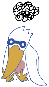 Sad Bird Sticker by Stratusjournal