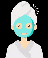 skinary girl selfcare facemask skinary GIF