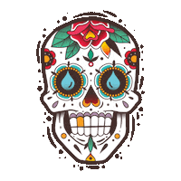 Aguas Frescas Skull Sticker by Taste Salud