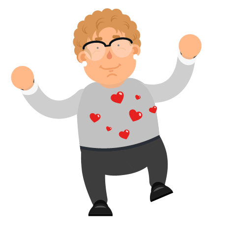 Happiness Love Sticker by getbaff