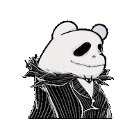 Nightmare Before Christmas Halloween Sticker by SuperRareBears