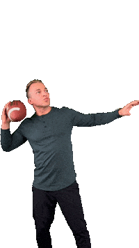 Justintye football throw catch superbowl Sticker