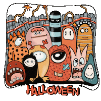 Halloween Monster Sticker