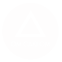 Omcakiom logo triangle whitelogo omcakiom Sticker