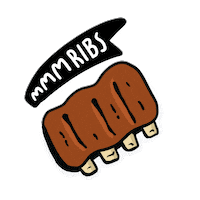 tim_travers yum mmm ribs Sticker