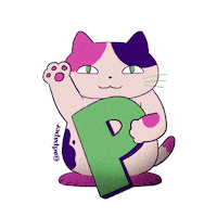 Cat Working Sticker by Paper