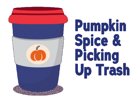 Pumpkin Spice Trash Sticker by Don't mess with Texas