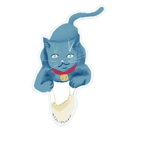 MadebyCRO giphyupload cat new post face mask Sticker