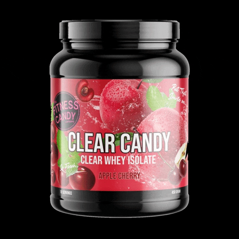 TheFitnessCandyCompany giphygifmaker fitness fitness candy clear whey GIF