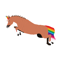 Horse Unicorn Sticker by Ohlala sellerie