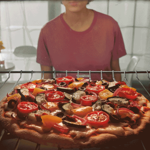 DrOetkerBelgium happy pizza delicious veggie GIF