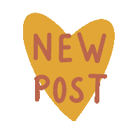 Heart Post Sticker