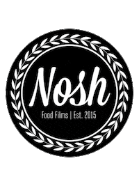 Noshfoodfilms logo spin coin nosh Sticker
